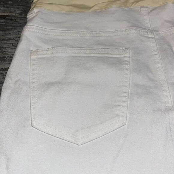 White basic skinny maternity plus jeans - Picture 5 of 7
